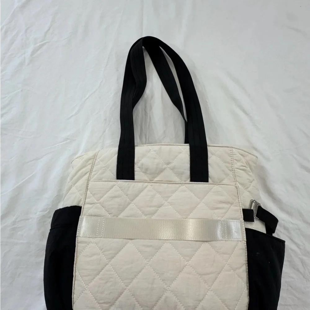 Puffer Lunch Tote Bag for Women, 15.6 Inch Laptop Work Bag with Insulated Lunch
